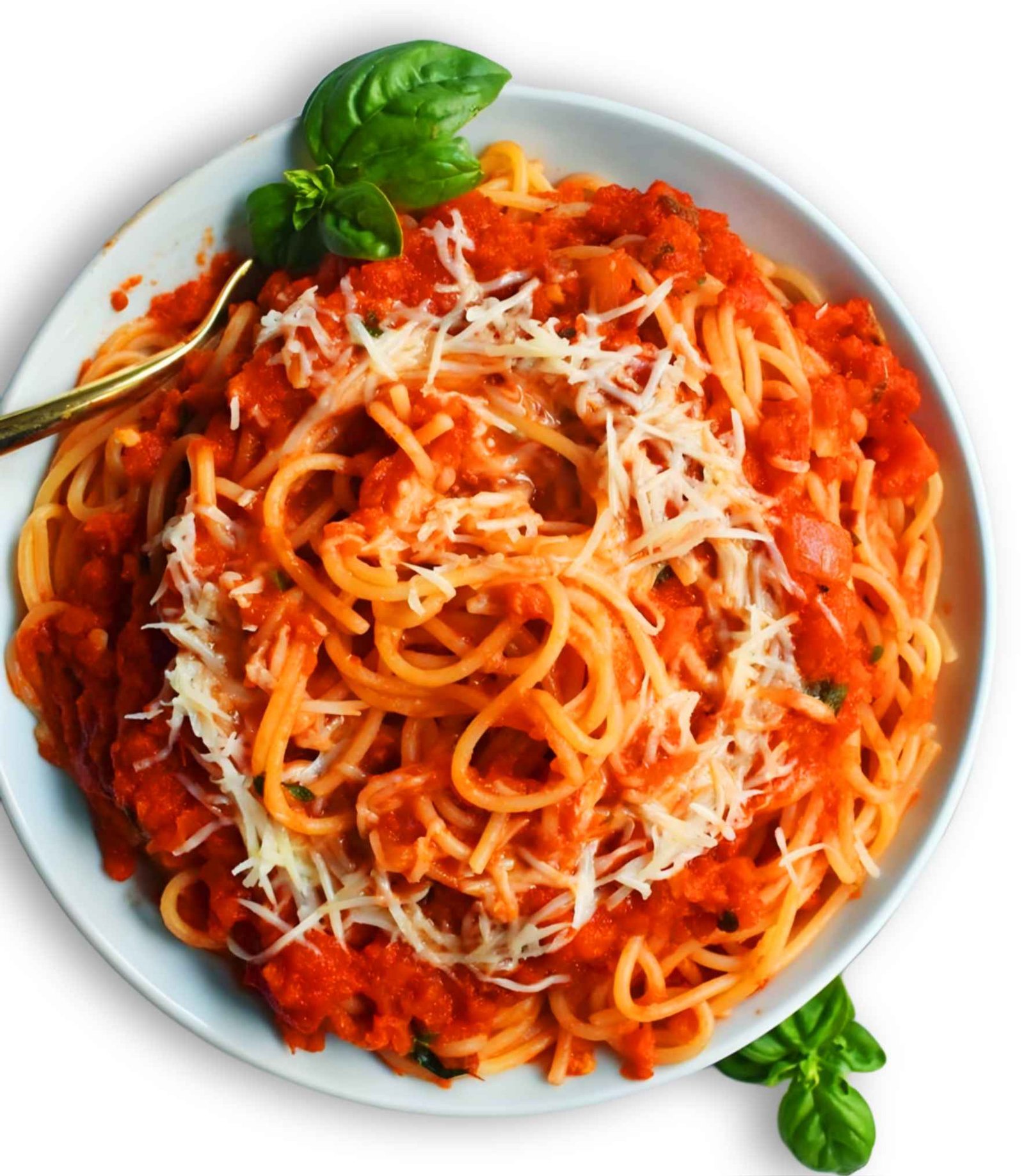 Spaghetti In Plain Red Sauce - Veg