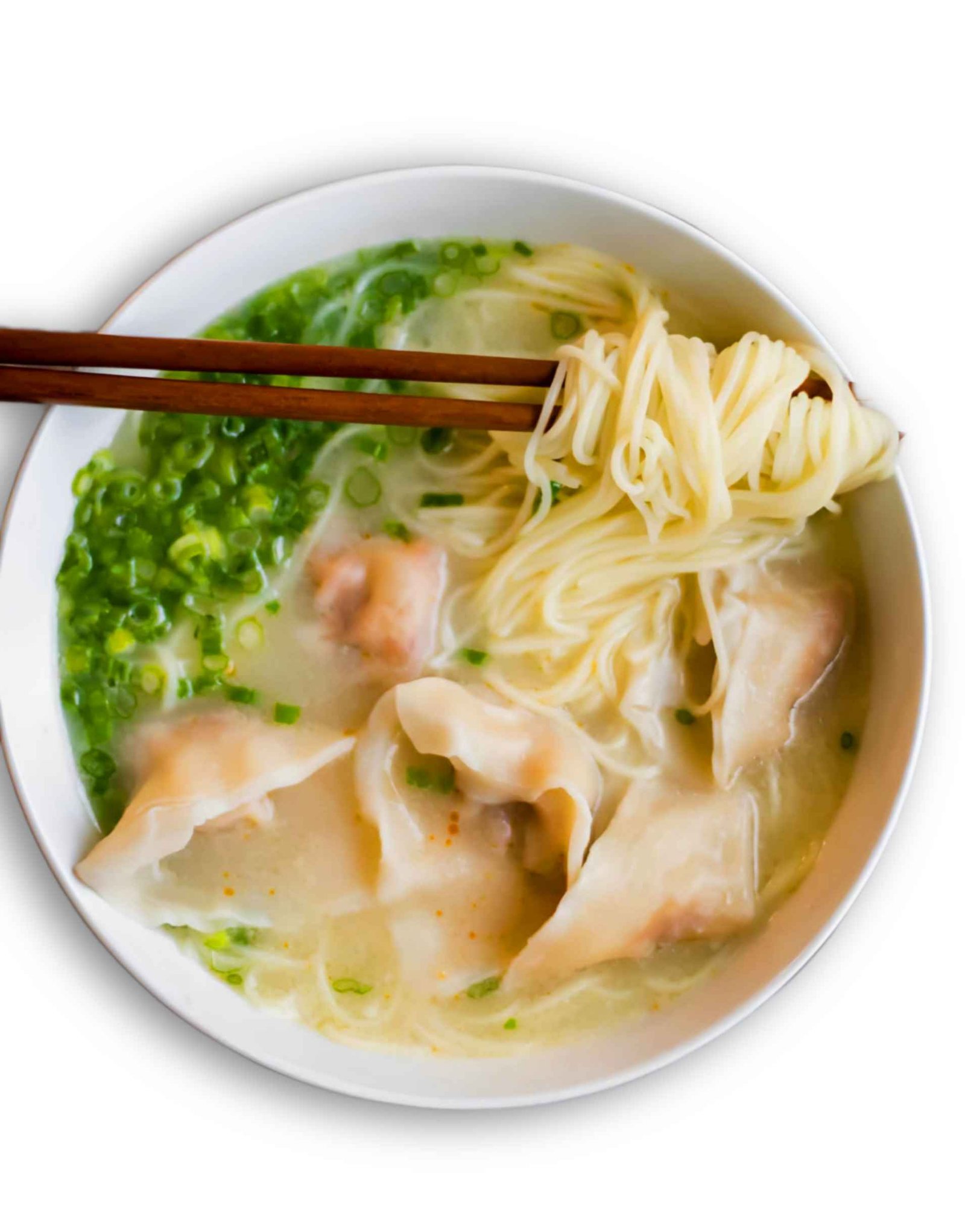 Chicken Wonton Noodles Soup