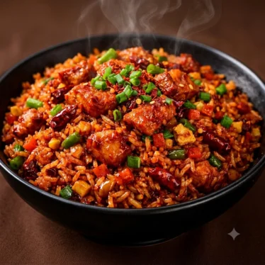 Schezwan Fried Rice(Non-Veg)
