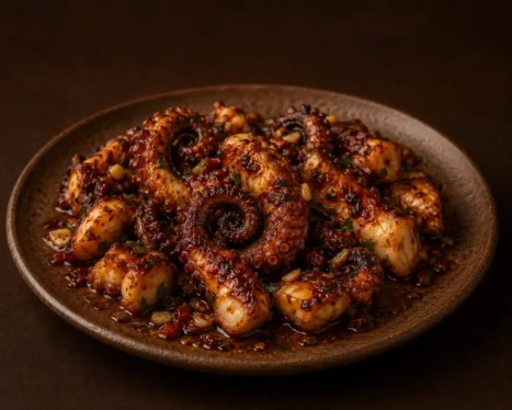 Garlicky Spicy Octopus
