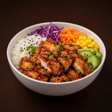 Bowl Meal With Fried Chicken