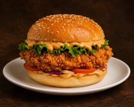 Crispy Fried Chicken Burger
