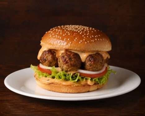 Chicken Meatball Burger