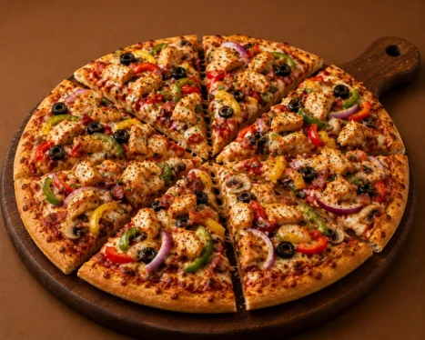Fully Loaded Chicken Pizza (Medium)
