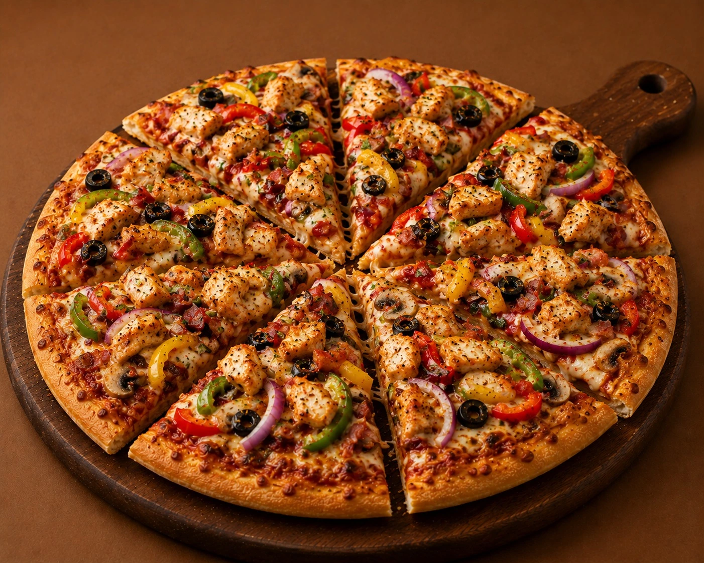 Fully Loaded Chicken Pizza (Medium)