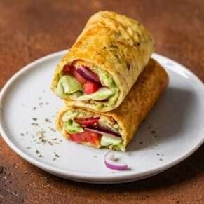 Wraps (Cottage Cheese And Mushroom)