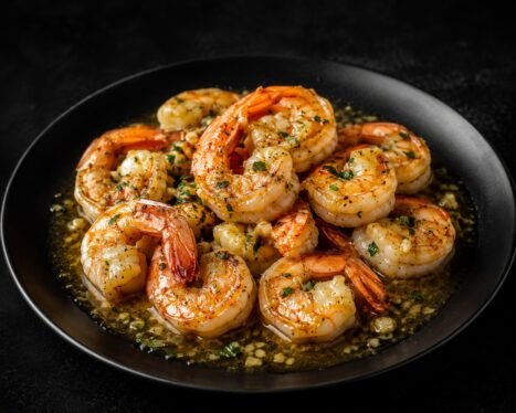 Prawns In Garlic Butter  Sauce