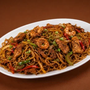 Burn Garlic Noodles (Non-Veg)