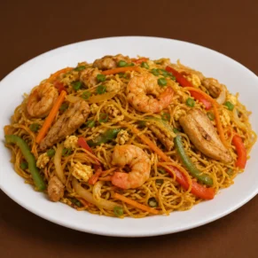 Singaporean Noodles (Non-Veg)