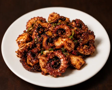 Hot Garlic Octopus
