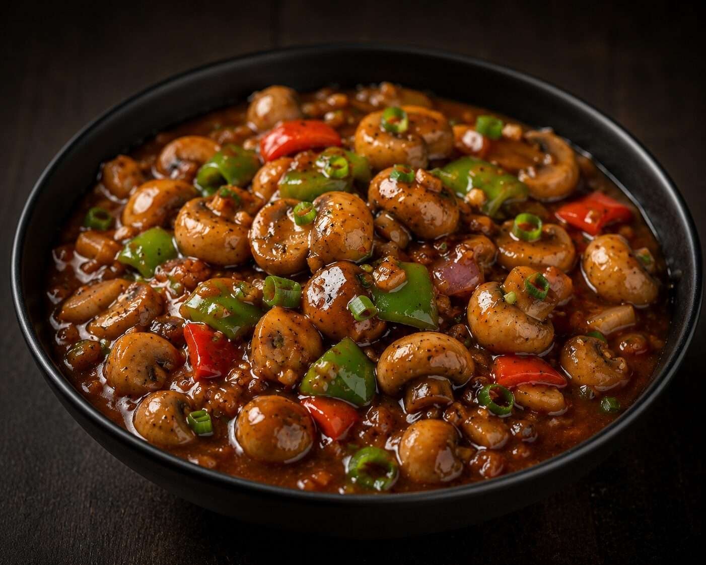 Mushroom Chillli (With Gravy)