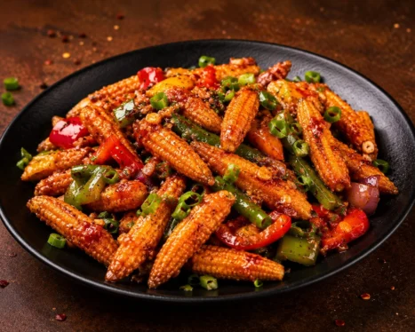 Crispy Chilly Baby Corn