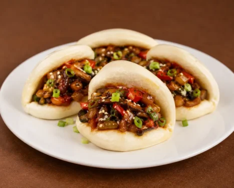 Chilli Garlic Bao Buns (Veg)