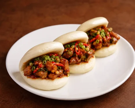 Chilli Garlic Bao Buns (Non Veg)