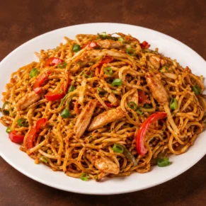 Chilly Garlic Noodles (Non-Veg)