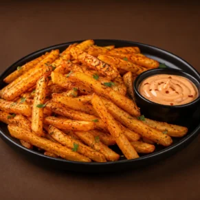 Peri Peri Fries With Dipping Sauce