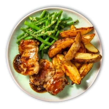 Chicken BBQ With Potato Wedges