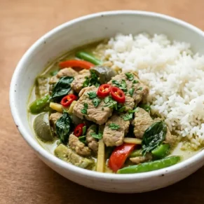 Pork Thai Green Coconut Curry