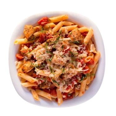 Penne Pasta In Red  Sauce Chicken