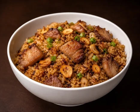 Burnt Garlic Fried Rice (Pork)