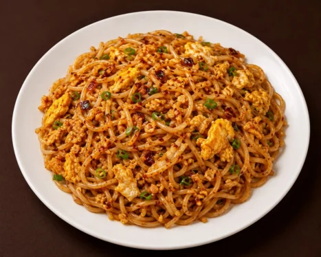 Chilly Garlic Noodles (Egg)