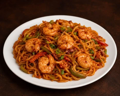Schezwan Noodles (Prawns)