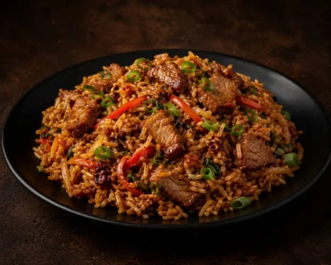 Schezwan Wok Rice (Pork)