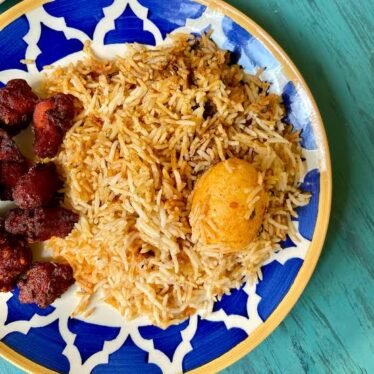 Biriyani Rice with Kabab