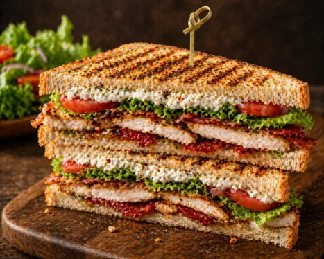 Club Sandwich Cottage Cheese Grilled