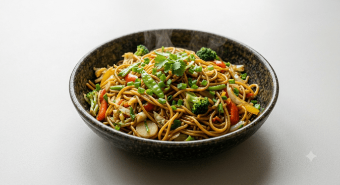 Hakka noodles Egg