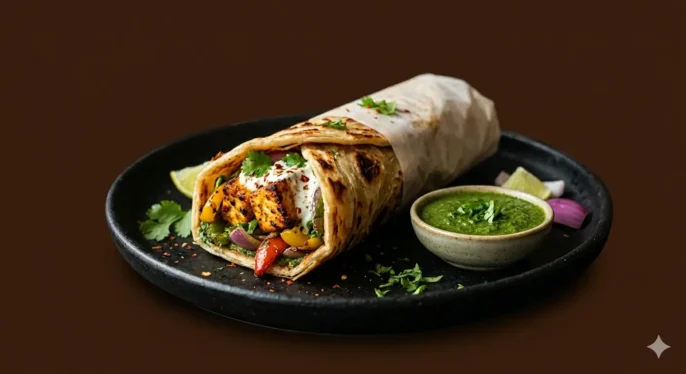 Panner Tikka Roll