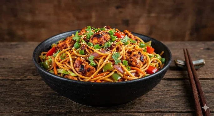 Schezwan Chicken Noodle