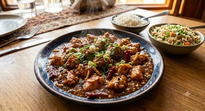 Schezwan Pork 8 pcs