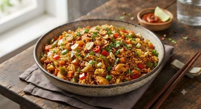 Fried Schezwan Rice