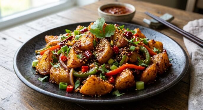 Schezwan Crispy Potato