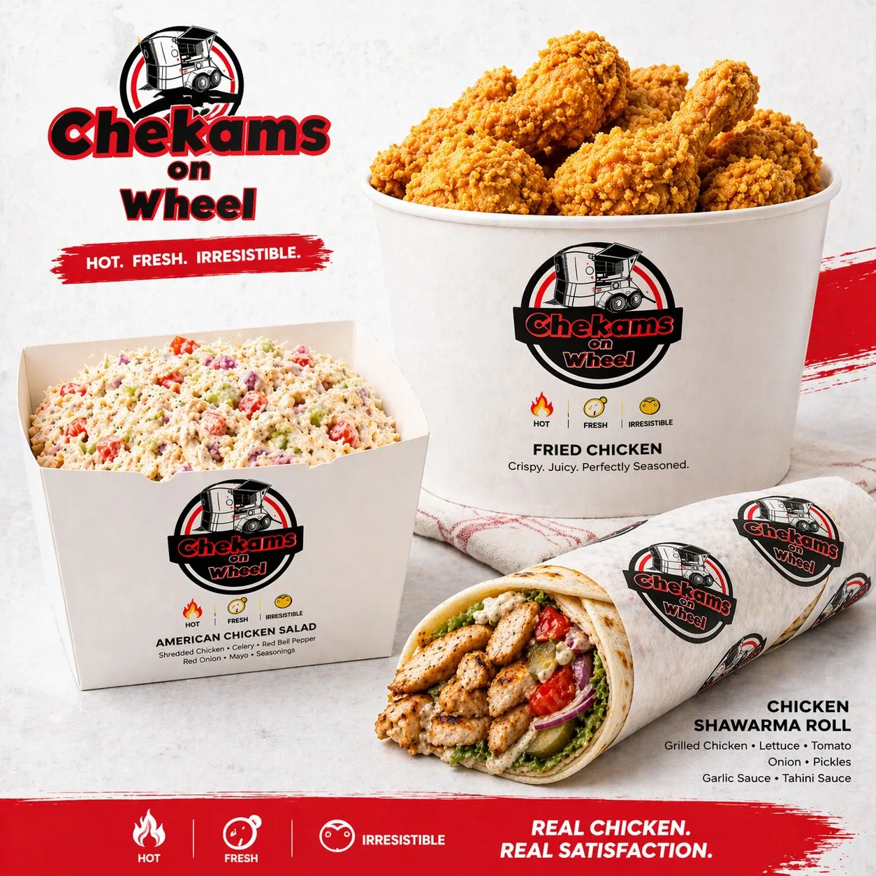 Chekams on wheel