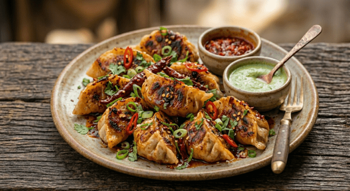 Momo's Chilli Pan Fried
