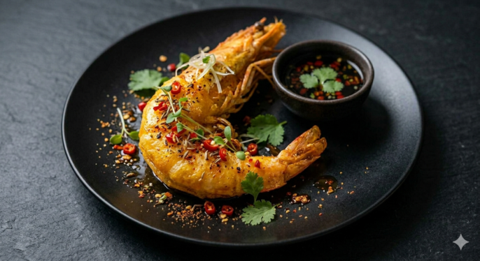 Golden Spicy Prawn