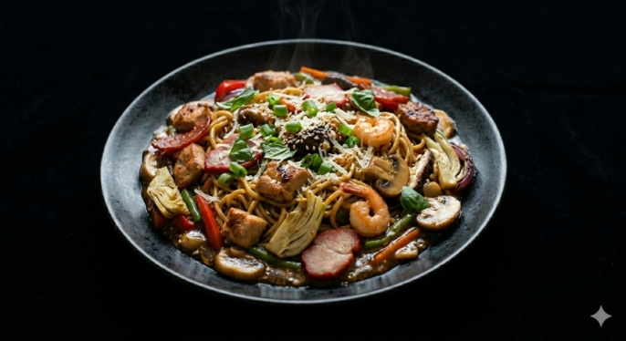 Italian Chowmein ( Non-Veg )