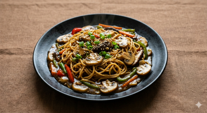 Mushroom Chowmein Gravy