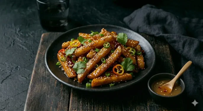 Honey Chilli Potatoes
