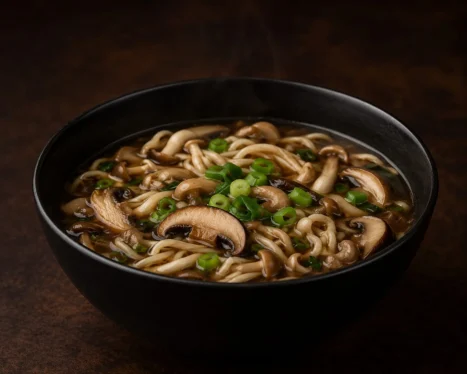 Mushroom Noodle soup