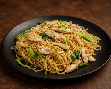 Salted Wanton Noodle (Non-Veg)