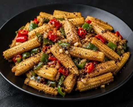 Pepper Chilli Garlic Babycorn