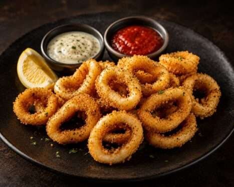 Calamari Rings Squid With Dips