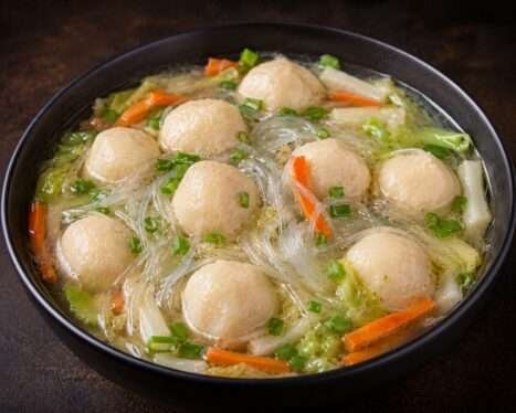Fish Ball Soup with Glass Noodles