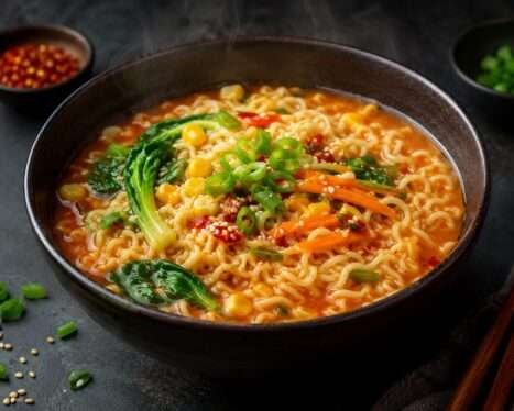 Korean Instant Noodles Soup (Veg )
