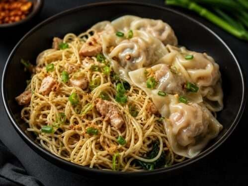 Salted Wanton Noodles ( Non-Veg )