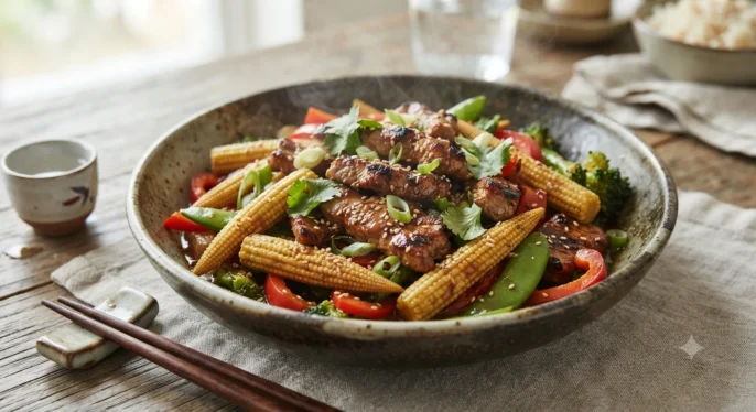 Pork With Veg Stir Fry