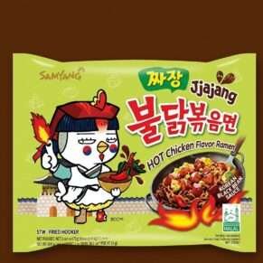 Jjajang Hot Chicken Flavour Ramen ( Korean Black Bean Sauce)